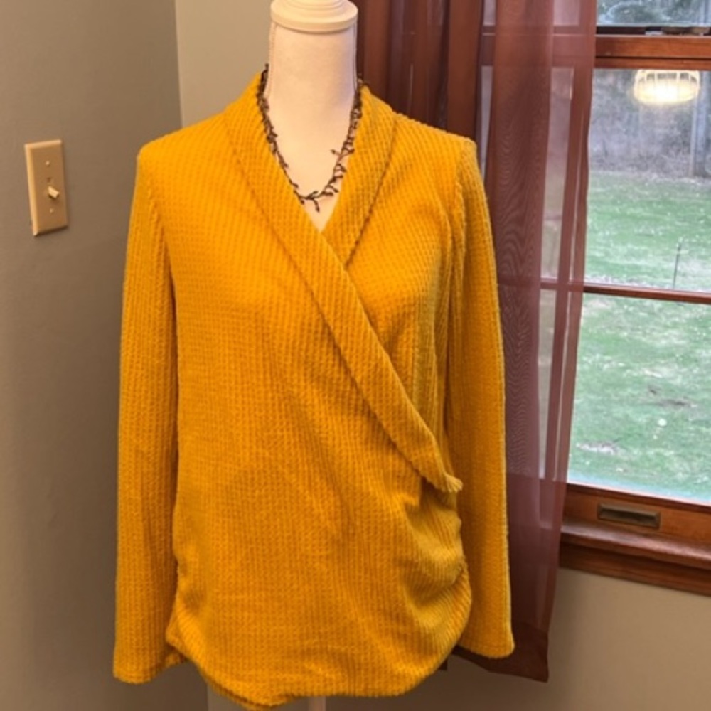 Pleione Mustard Super Soft Sweater